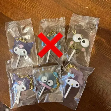 산리오 컬러풀 캔디 참 쿠로미 한교동 마이멜로디 5개 세트