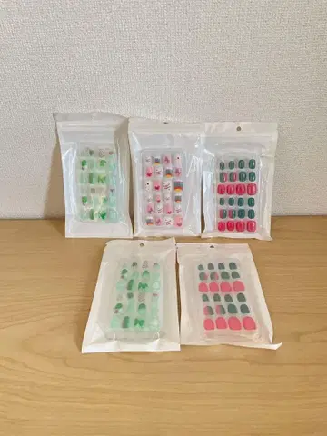 5개 세트 키즈 네일 120개입 프린세스 여아 메이크업 크리스마스