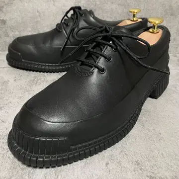 미사용급 캠퍼 피크스 통굽 스니커즈 천연 가죽 블랙 2398