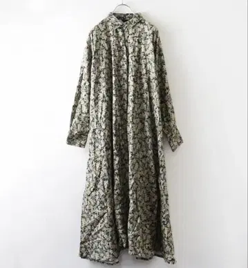 이치 ICHI 플라워 프린트 A라인 셔츠 원피스