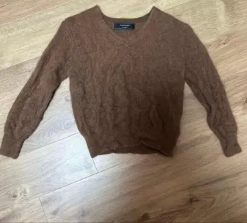 BEAMS LIGHTS 브라운 V넥 스웨터 38