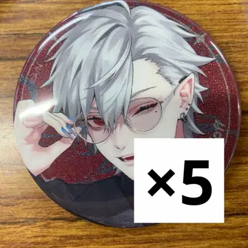 니지산지 쿠츠하 홀로그램 캔뱃지 zoff 콜라보 5장 세트