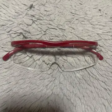 정품 하즈키 루페 1.6배 빨간색 클리어 돋보기