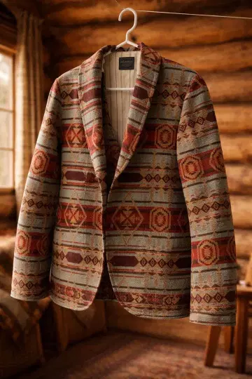 BY GLADHAND 네이티브 무늬 자켓, 베스트 세트