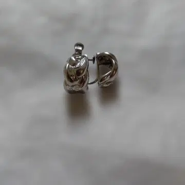 실버 귀찌 클린치식 SS 각인 미사용 새상품