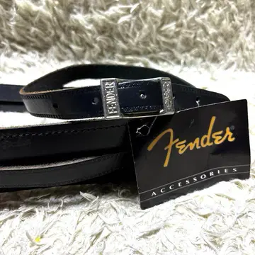 택 포함 Fender USA 펜더 가죽 스트랩 F25 캐나다제