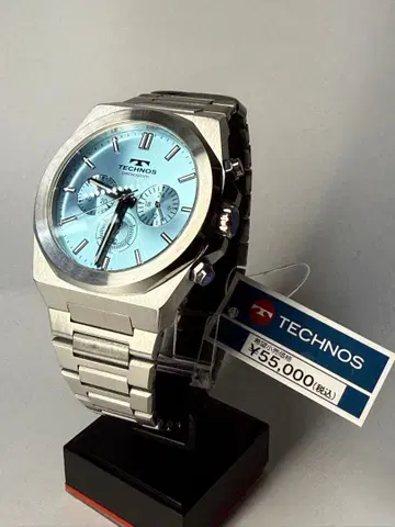 TECHNOS T9C05SI 아이스 블루 손목시계 크로노그래프