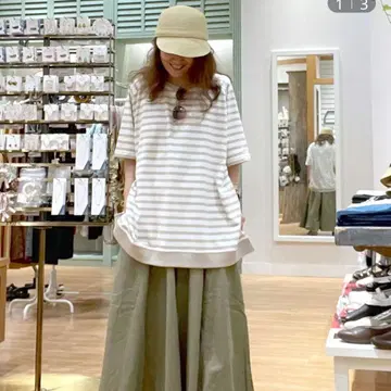 스튜디오 클립 USA 코튼 래글런 T셔츠