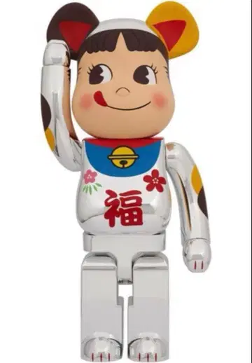 BE@RBRICK 마네키네코 페코짱 후쿠 은 도금 1000%