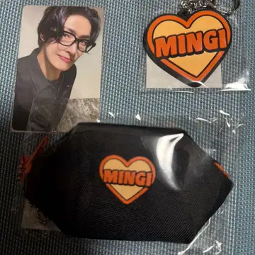 민기 파우치 러버 키링 트레이딩 카드 ateez 아티즈