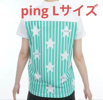 ping 골프 셔츠 L 사이즈 스트라이프 별 패턴