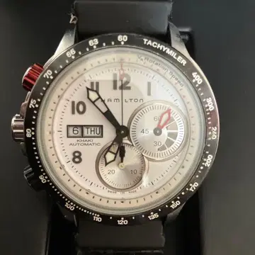 해밀턴 카키 타키마일러 손목시계 자동 와인딩 하자 있음
