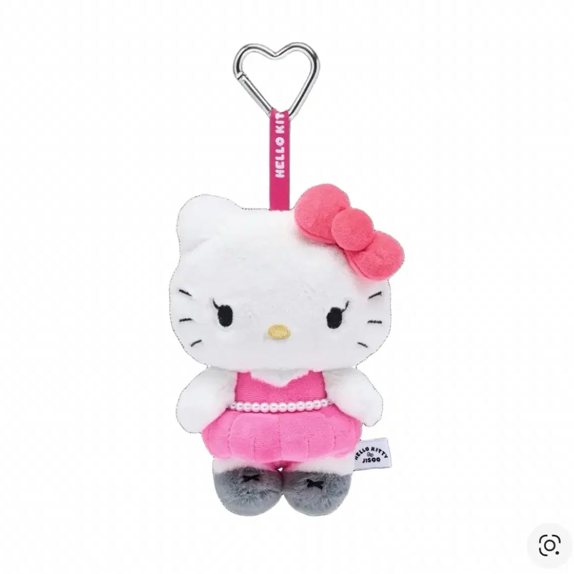 Hello Kitty Jisoo Collab Plush Keyring Pink Gray | Bunjang Global