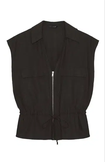 자라 린넨 사파리 상의