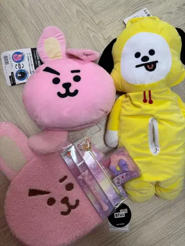 BT21 봉제 인형 문구 세트
