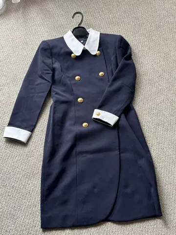 매기 스포츠 네이비 더블 브레스트 원피스 빈티지