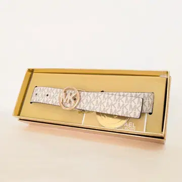Michael Kors 벨트 화이트 서클 골드 버클 남녀 공용 S