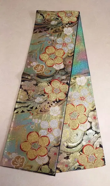 고급 후쿠로 오비 기모노 순수 실크 포멀 후리소데 성인식