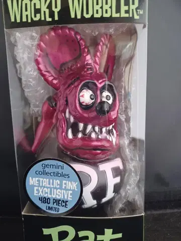 랫핑크 보빙헤드 메탈릭 RED RAT FINK FUNKO
