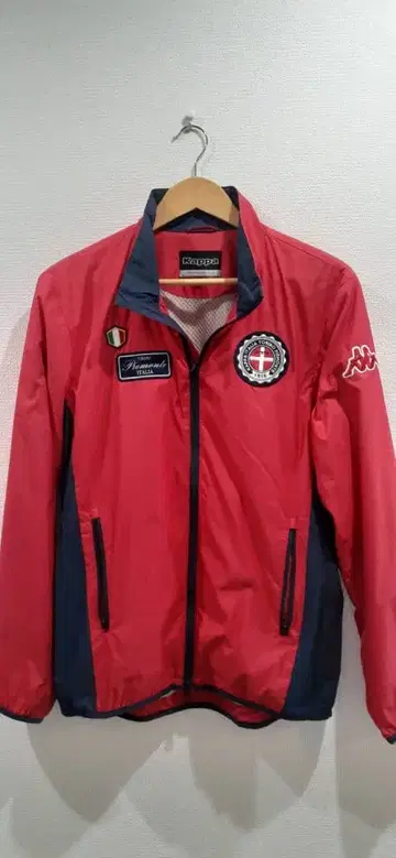 Kappa 나일론 자켓 L 사이즈 레드/네이비