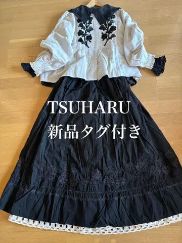 최종 16500엔 택 포함 새상품 TSUHARU 코넬리 라이크 자수 sk