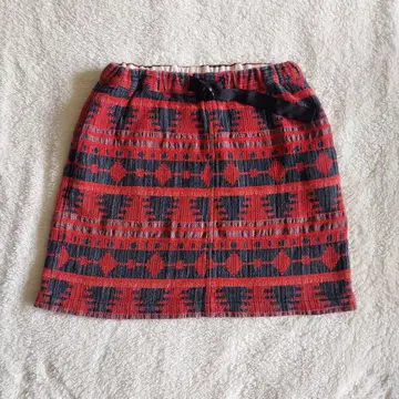 어반 리서치 도어즈 오버 스커트 빨간색 허리밴딩 민족