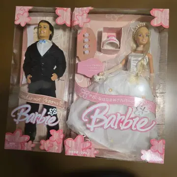 바비 웨딩 인형과 켄 세트