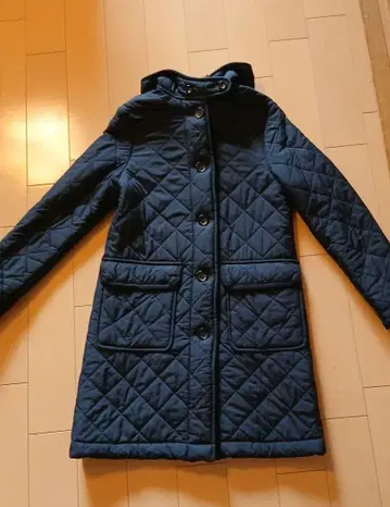 새상품급 트래디셔널 페더 의류 네이비 퀼팅 자켓