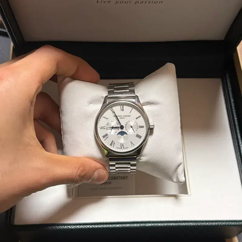 프레드릭 콘스탄트 문페이즈 메탈 시계 A급 풀박스 판매합니다!!