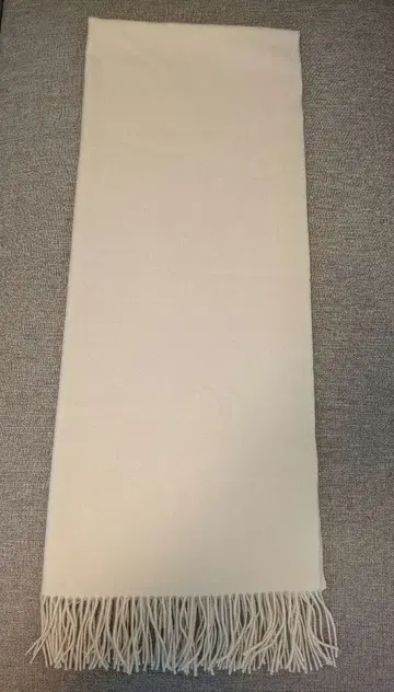 새상품급 NOBLE 노블 캐시미어 100% 머플러 화이트 흰색