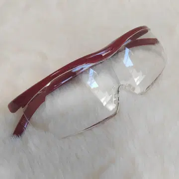 정품 하즈키 루페 1.85 빨간색 프레임 클리어 렌즈 중고