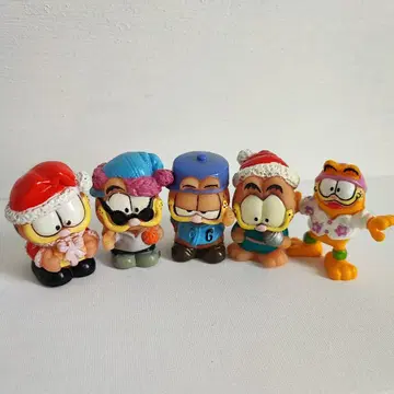 가필드 미니 피규어 5개 세트 빈티지 아메토이