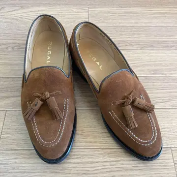 [ 새상품급 ] REGAL 리갈 태슬 로퍼 스웨이드 W977 브라운