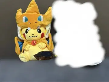 [ 새상품급 ] 포켓몬 메가 리자몽의 판초를 입은 피카츄 봉제 인형