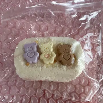 kikisquishy 3단 곰 M 밀크캔디 진흙풍 스퀴즈