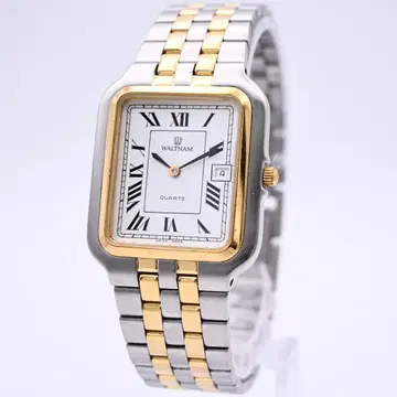 WALTHAM 월쌈 남성용 손목시계 쿼츠 콤비 컬러 새상품 배터리