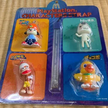 PlayStation 캐릭터 스트랩 4개 세트 맥도날드 경품