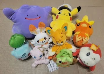 포켓몬스터 봉제 인형 묶음 판매 9개