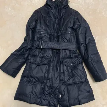 뉴발란스 다운 코트 벨트 포함 네이비 NB