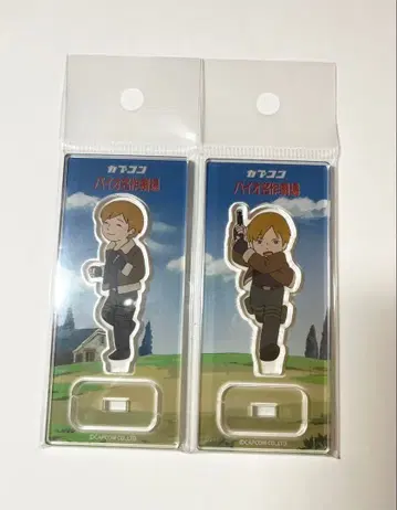 바이오하자드 캡콤 스토어 바이오 명작 극장 아크릴 스탠드 레온 세트