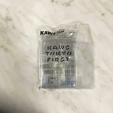 미사용 새상품 KAWS CHUM 클리어 키링