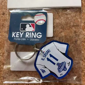 사사키 로키. 2025 WS! 나이스한 클로저에 전념한 우승 기념 키링.