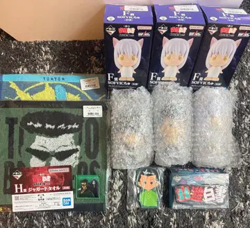 유유백서 피규어 소프트 비닐 3개 세트 러버 타월