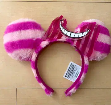 홍콩 디즈니 앨리스 원더랜드 체셔 고양이 복슬복슬 머리띠