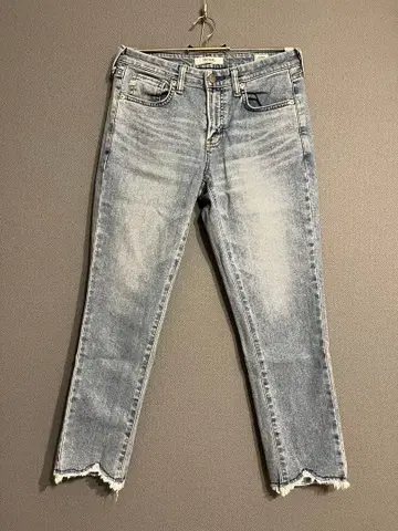 SOMETHING HANA 테이퍼드 데님 일본제 스텝트헴 28