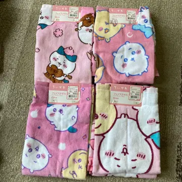 시마무라 치이카와 페이스 타월 묶음 판매 하치와레 토끼 모몽가 벚꽃