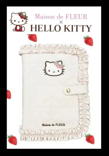 MaisondeFLEUR HELLOKITTY 딸기 멀티 케이스 씰북