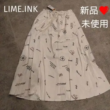 새상품 미사용 택 포함 LIME.INK 라임 잉크 올 패턴 밴딩