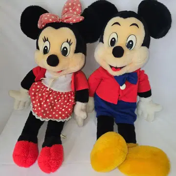 미키 미니 봉제 인형 세트 레트로 빈티지