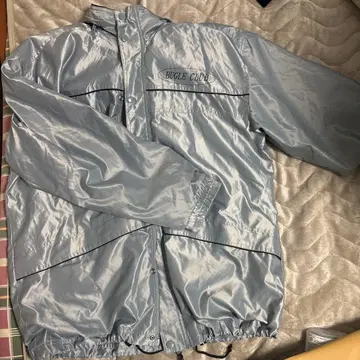 BUGLE CLUB 실버 나일론 자켓